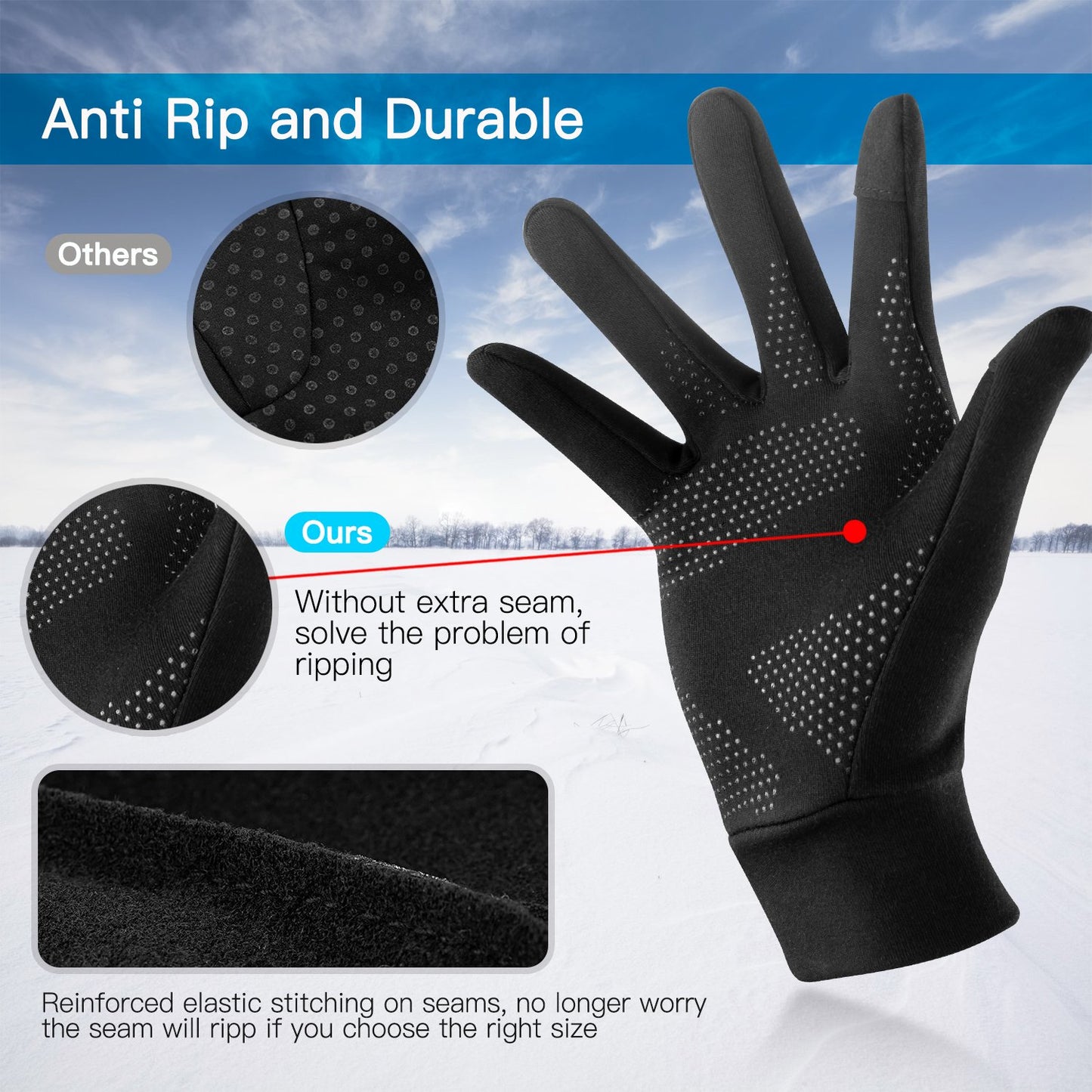 Guantes ligeros para correr